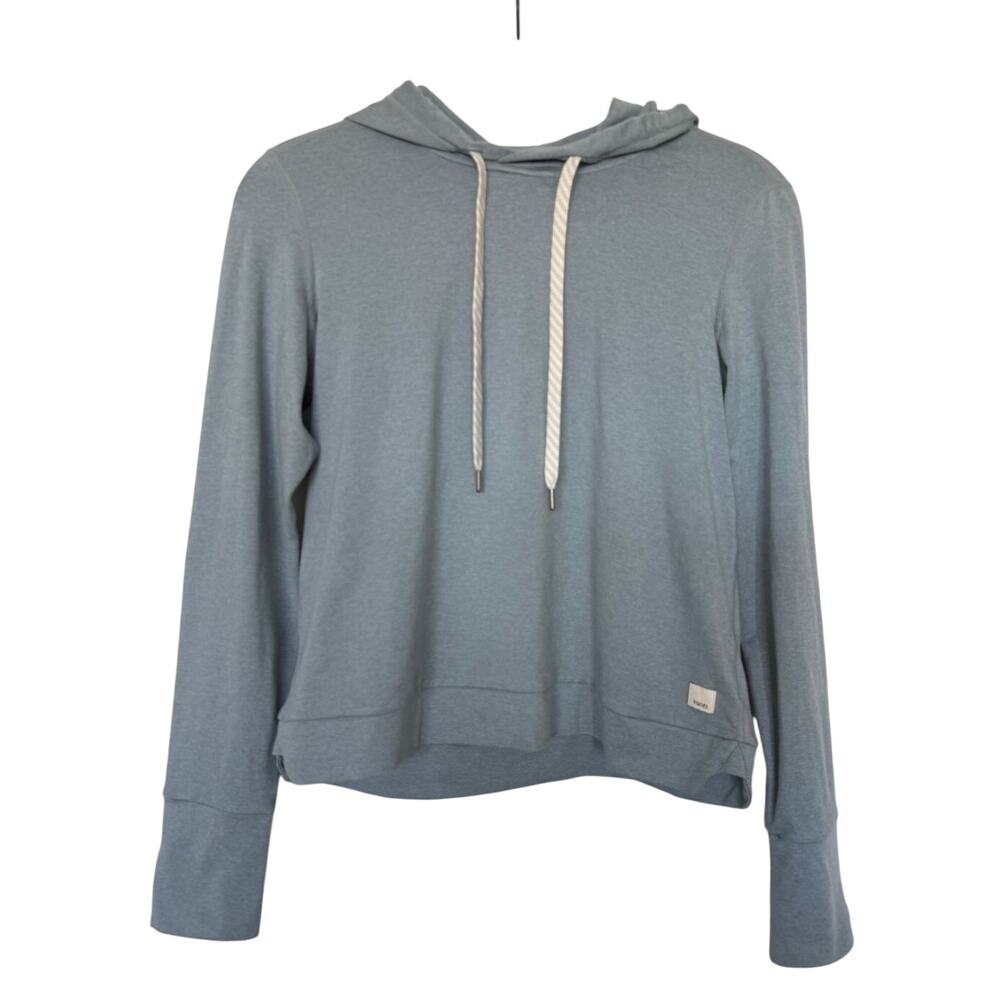 Vuori XS Halo Essential Hoodie Light Blue VW226 Recycled Polyester